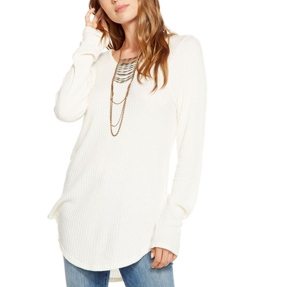 Chaser Thermal L/S Strappy Back Shirttail Tee - Picture 3 of 8